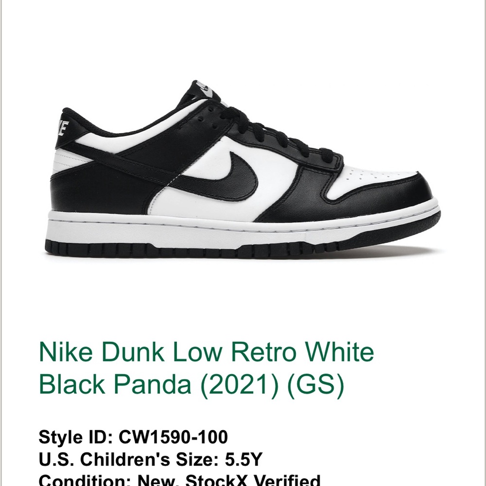 Nike Dunk Low Retro White Black Panda
